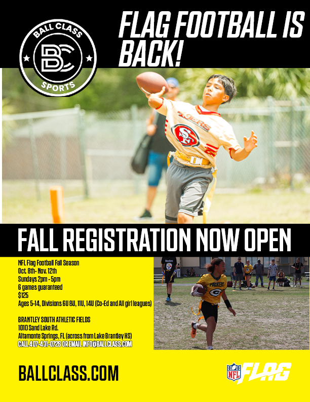 NFL Flag Football Fall Registration Open NOW